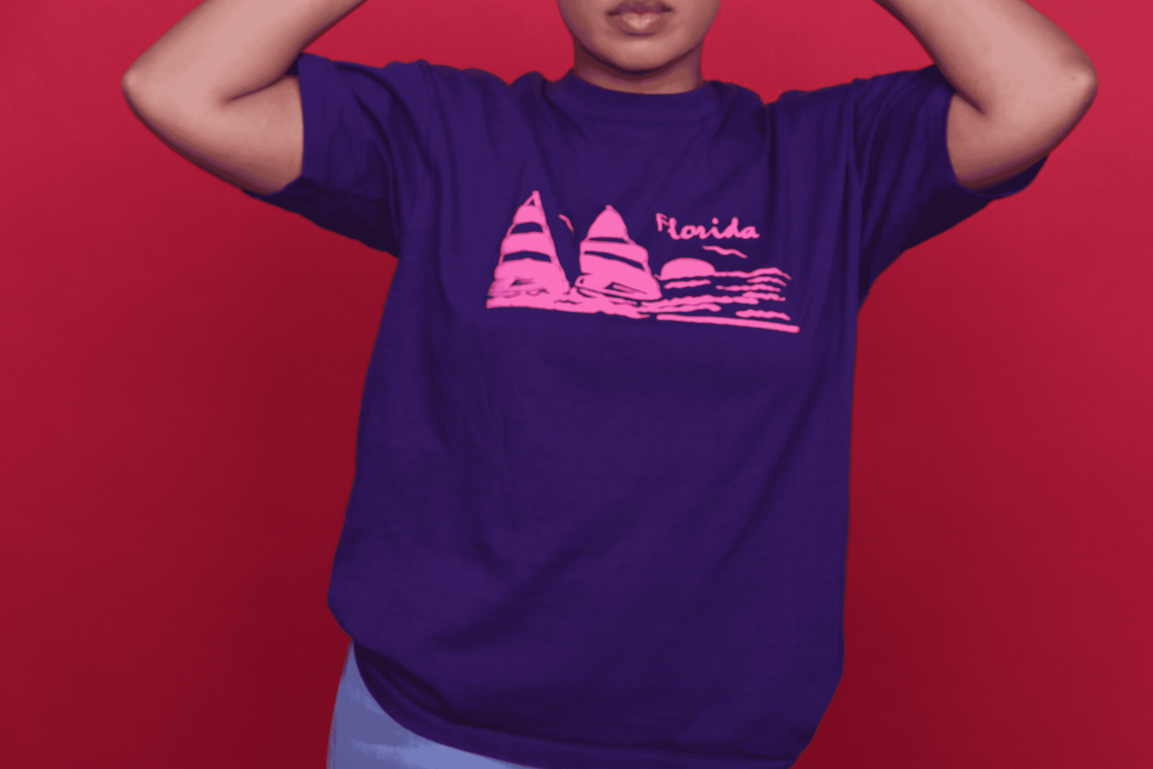 2000s Purple Vacay Tee