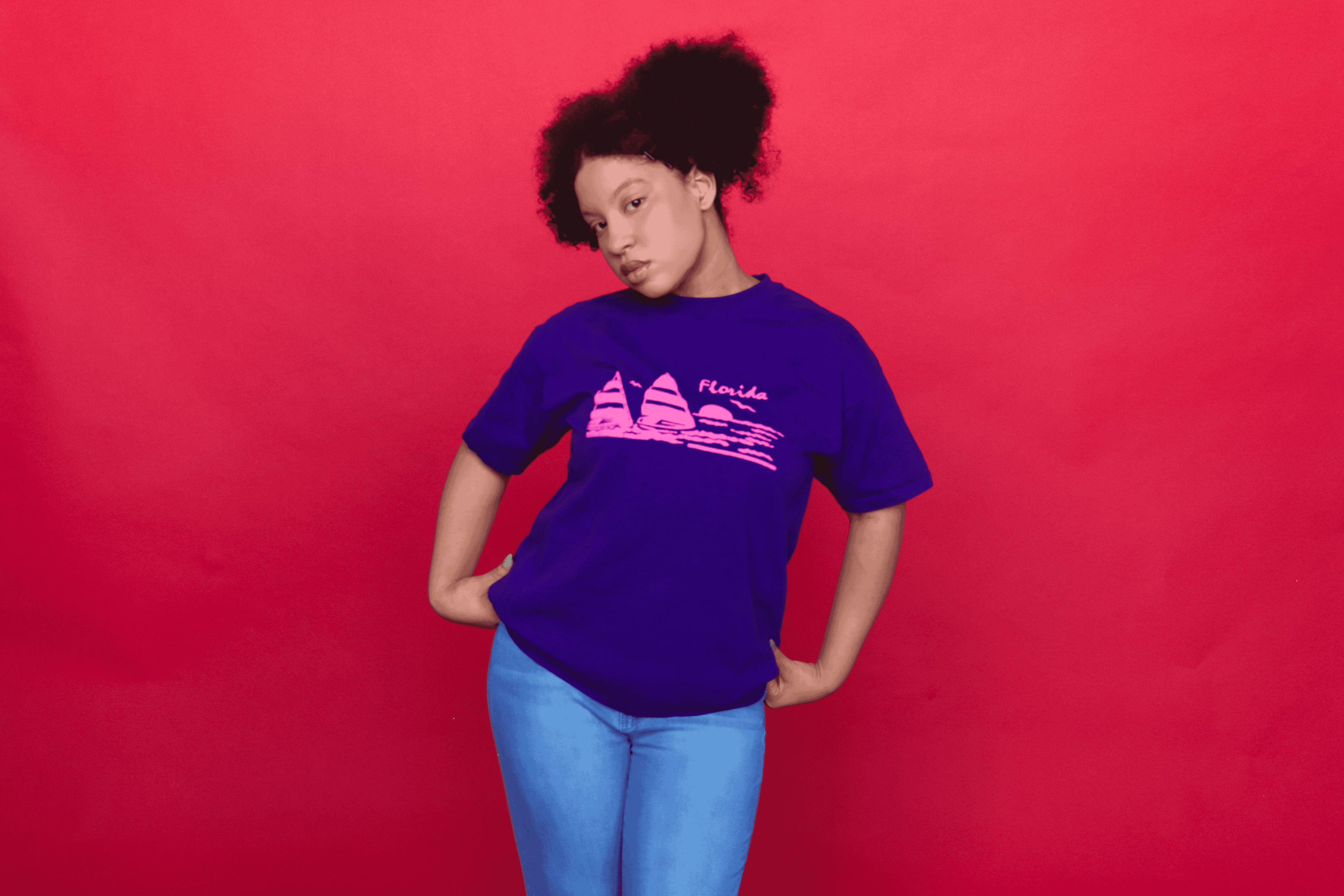 2000s Purple Vacay Tee